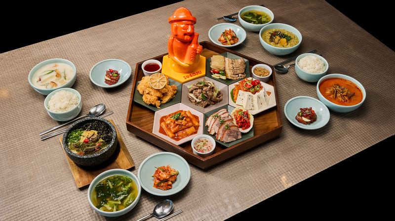제주드림타워 K푸드 한상차림. 롯데관광개발 제공