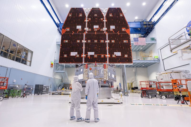 지난해 11월 25일 미국 메릴랜드주 그린벨트의 미국 항공우주국(NASA) 시설에서 촬영된 '낸시 그레이스 로먼' 우주망원경.AP연합뉴스
