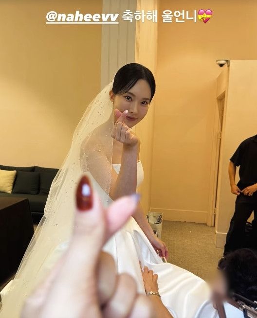 김나희, 순백의 웨딩드레스 입고 비연예인 사업가와 결혼식 [N샷]