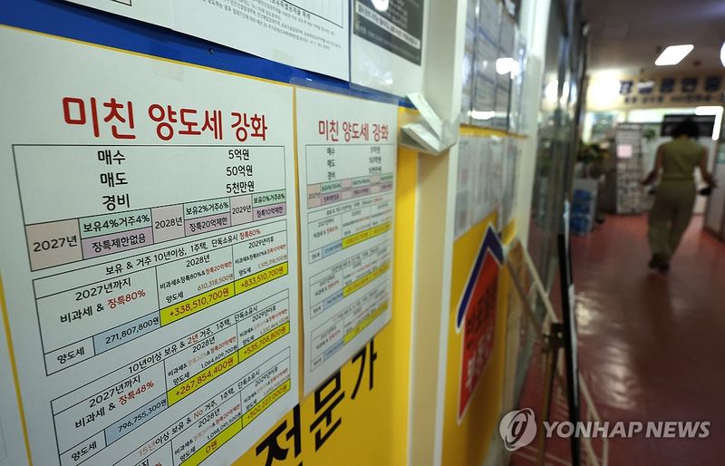 세제개편안 공개 '한달'…강남 급매물 느는데 강북은 신고가 (출처=연합뉴스)