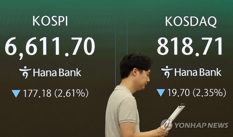 코스피·코스닥 동반 하락 출발 (출처=연합뉴스)