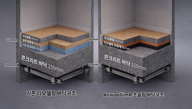 '안울림R' 바닥구조 이미지. 포스코이앤씨 제공