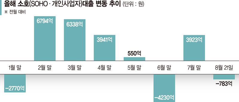 생산적금융 앞세운 은행권… 자영업대출은 '제자리걸음'