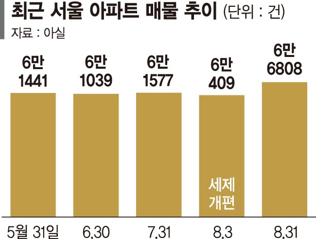 쏟아진 서울 절세매물... 자치구 92%에서 증가 [서울 아파트 매물 증가]