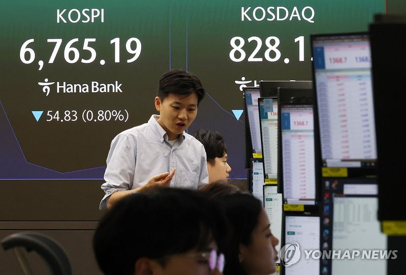 코스피, 코스닥 모두 하락 출발 (출처=연합뉴스)