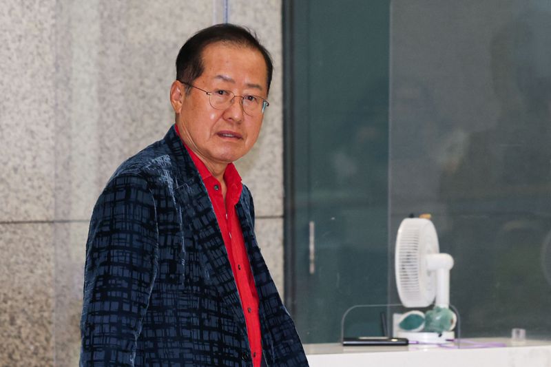 [인천공항=뉴시스] 권창회 기자 = 홍준표 전 대구시장. 2025.06.17. kch0523@newsis.com