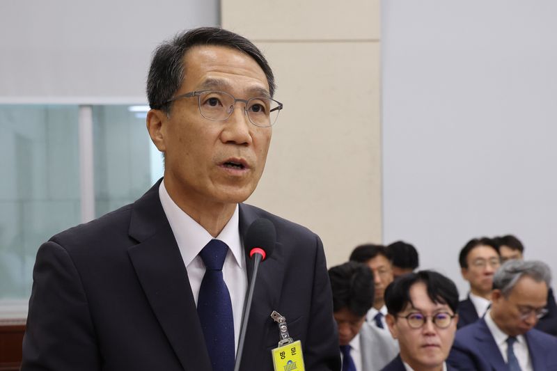 유재성 경찰청장 직무대행이 1일 오전 서울 여의도 국회에서 열린 행정안전위원회 전체회의에서 인사말을 하고 있다. 2026.9.1 ⓒ 뉴스1 황기선 기자