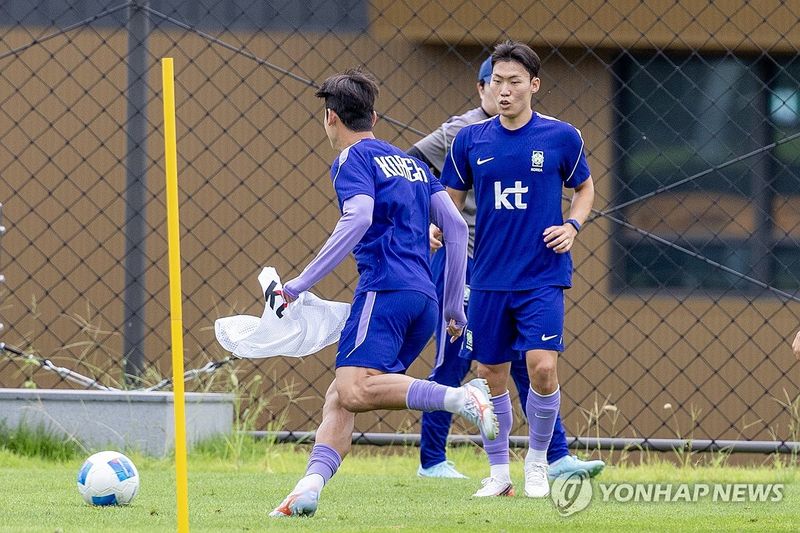 훈련하는 강상윤 (출처=연합뉴스)