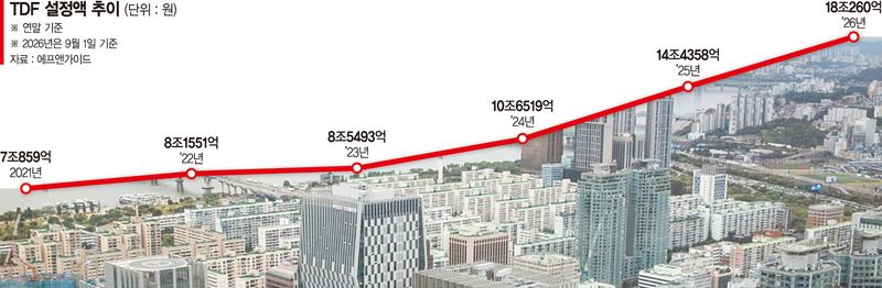 5년 만에 18조 넘어선 TDF… 투자자금 80%가 빅5에 '쏠림'