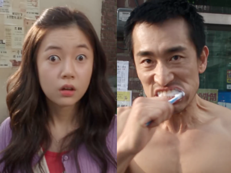 전우원씨가 제작한 AI 영상에 등장한 MBC 시트콤 '하이킥! 짧은 다리의 역습'의 배우 백진희(왼쪽)와 SBS 드라마 '홍콩 익스프레스'에서 '분노의 양치질'을 하는 배우 차인표. /사진=전우원 인스타그램 캡처