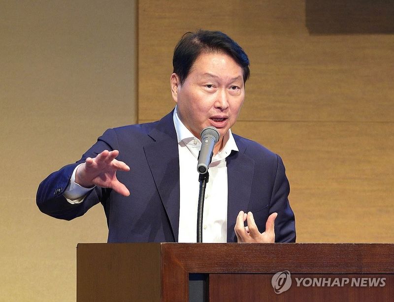 개회사 하는 최태원 대한상공회의소 회장 (출처=연합뉴스)