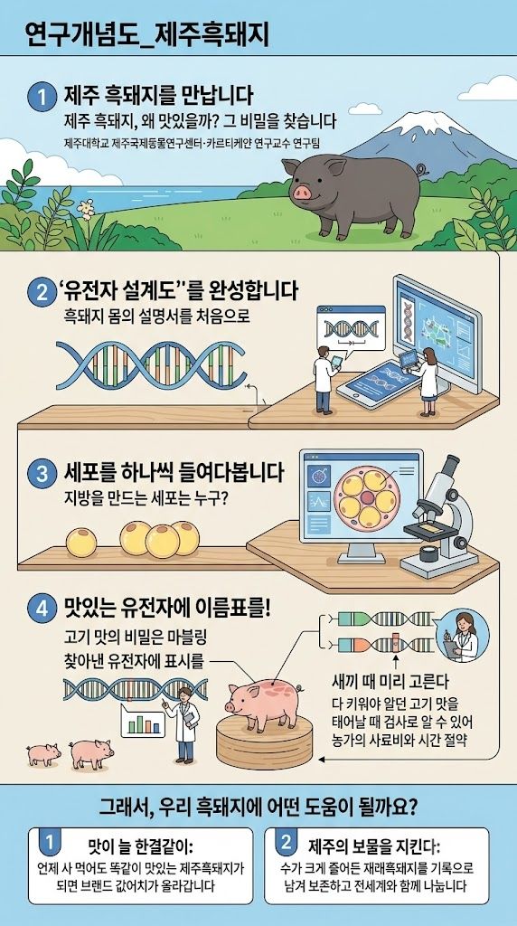제주 흑돼지 마블링 연구 개념도 (출처=연합뉴스)