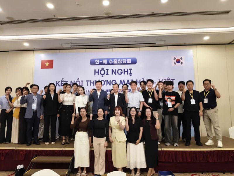 지난 8월25일부터 29일까지 호치민에서 열린 2026 한-베 메가어스 엑스포에 참가한 강원도내 기관과 기업들. 강원테크노파크 제공