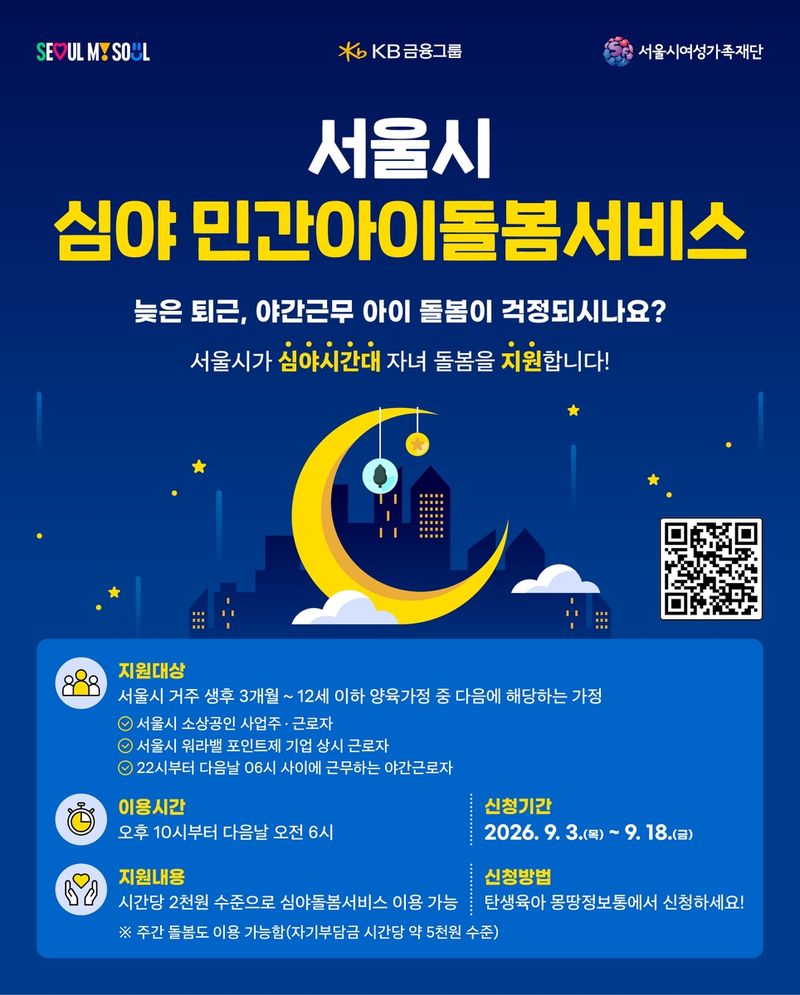 서울시 심야 민간아이돌봄 서비스 (출처=연합뉴스)