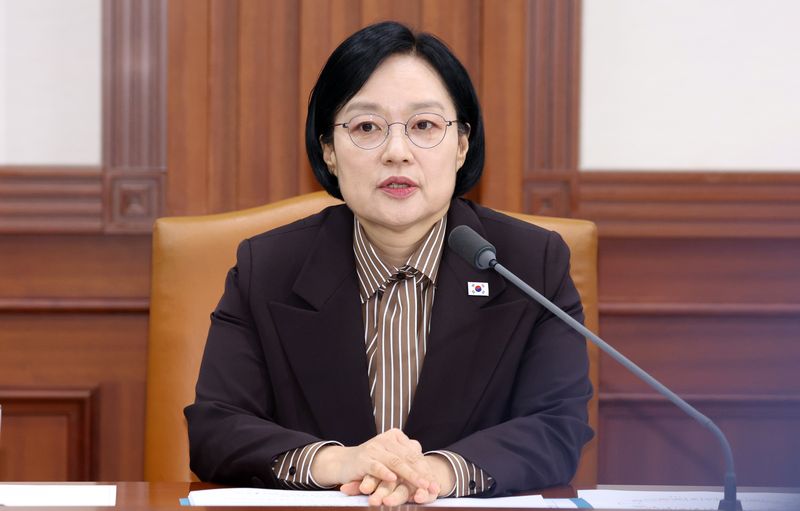 한성숙 국무총리가 3일 오전 서울 종로구 세종대로 정부서울청사에서 열린 국가정책조정회의에서 모두 발언을 하고 있다. 2026.9.3 ⓒ 뉴스1 김명섭 기자