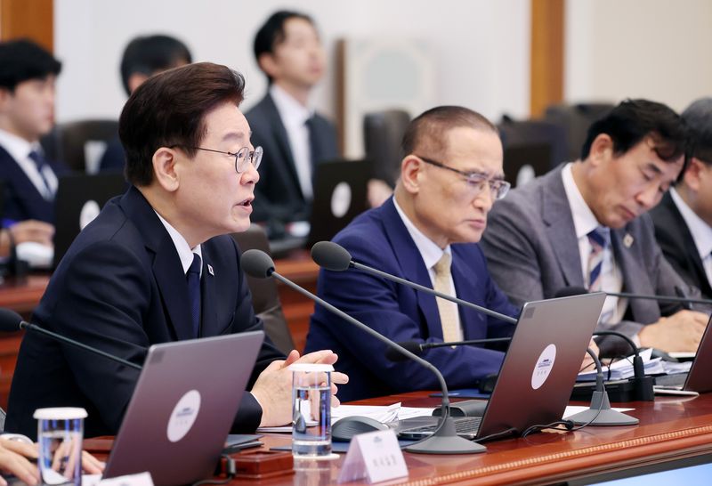 [서울=뉴시스] 조성봉 기자 = 이재명 대통령이 3일 청와대에서 열린 수석보좌관회의에서 발언하고 있다. 2026.09.03. suncho21@newsis.com