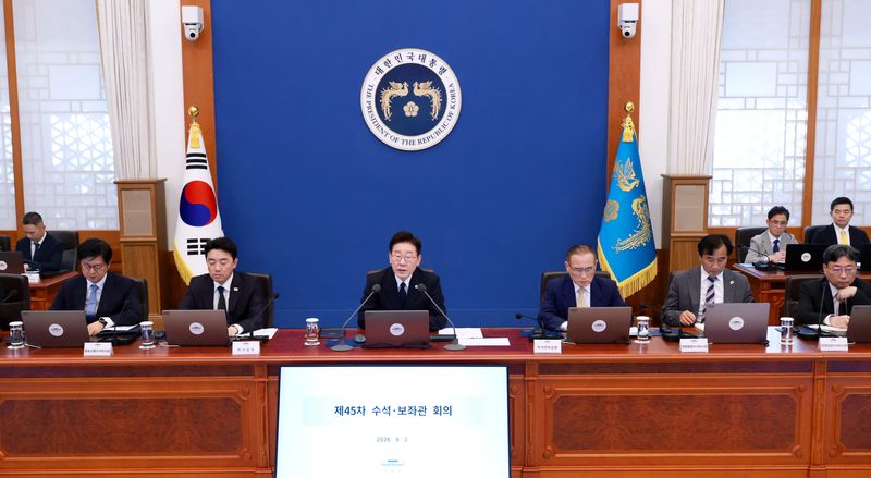 [서울=뉴시스] 조성봉 기자 = 이재명 대통령이 3일 청와대에서 열린 수석보좌관회의에서 발언하고 있다. 2026.09.03. suncho21@newsis.com
