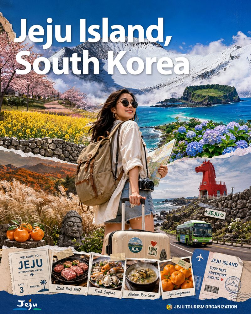 제주도와 제주관광공사가 필리핀 관광시장을 겨냥해 제작한 제주 관광 홍보 이미지. 제주도는 직항편이 제한적인 필리핀에서 홍콩과 상하이를 거쳐 제주로 들어오는 환승상품을 출시하고 싱가포르 창이공항 환승객을 대상으로 한 광고도 추진해 해외 관광시장 다변화에 나선다. /사진=제주관광공사 제공