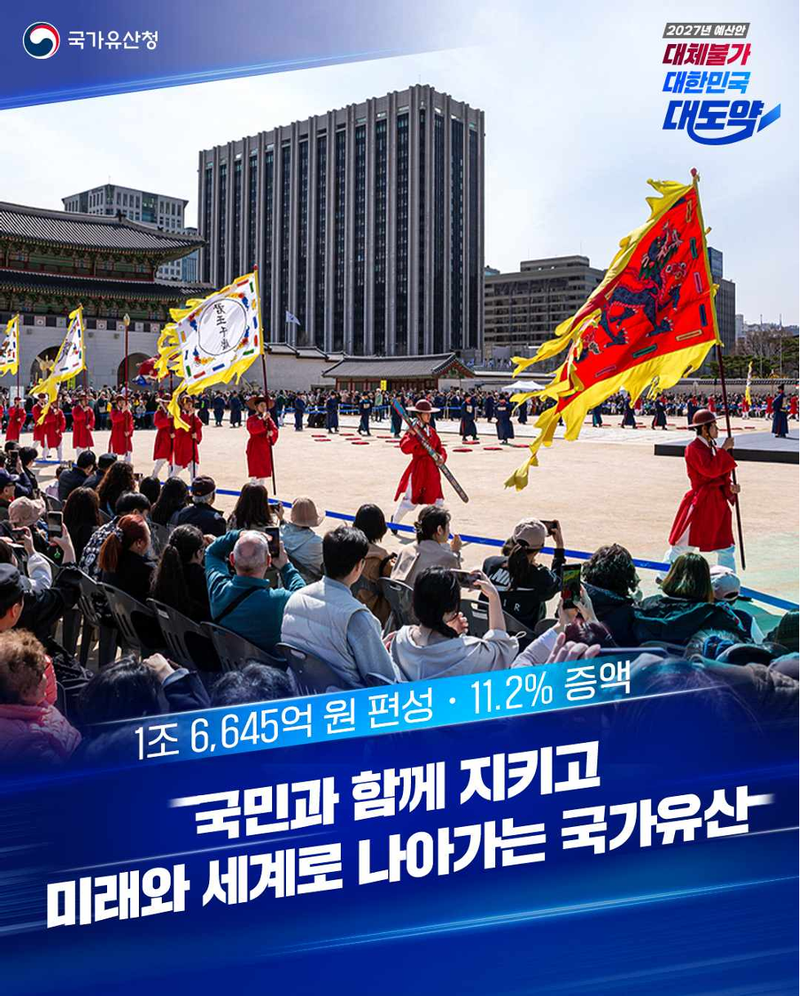 2027년 국가유산청 예산안 카드뉴스. 국가유산청 제공