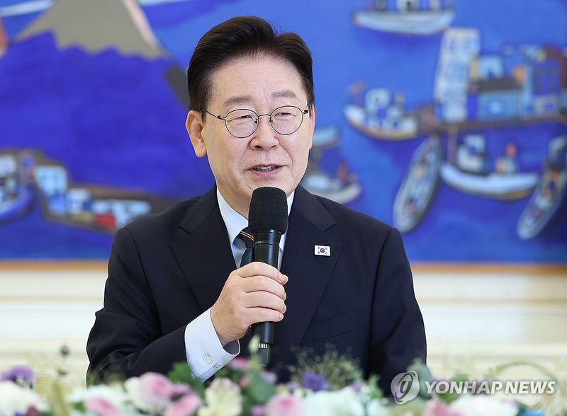 이재명 대통령, 시민사회 초청 간담회 인사말 (출처=연합뉴스)