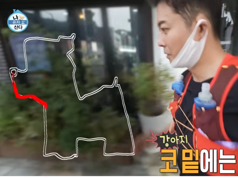 방송인 전현무가 MBC 예능 '나 혼자 산다'에서 '댕댕런' 코스에 도전하고 있다. /사진=MBC '나혼자산다' 캡처