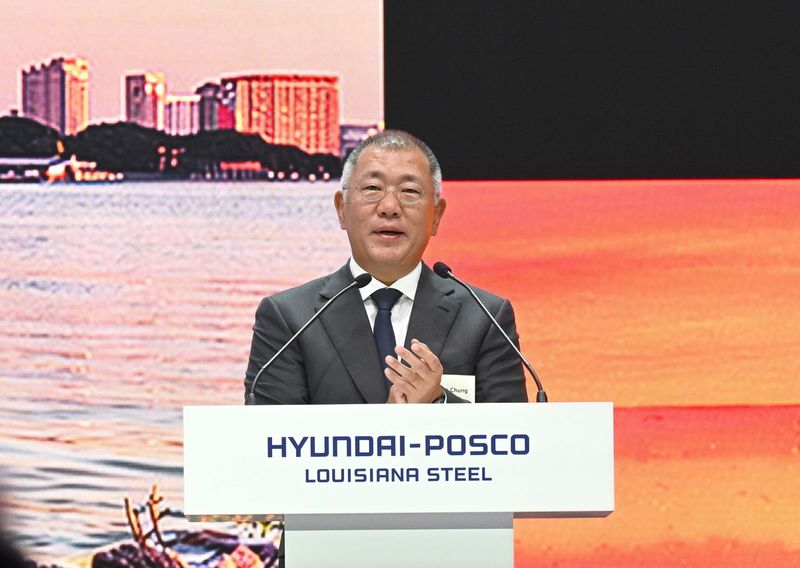 HPLS 기공식서 환영사하는 정의선 현대차그룹 회장 (출처=연합뉴스)