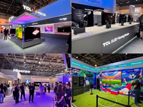 중국 TCL·하이센스 'IFA 2026' 전시 부스 (출처=연합뉴스)