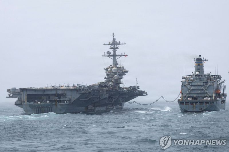 미 항공모함 에이브러햄 링컨호(기사와 직접 관련 없음) (출처=연합뉴스)