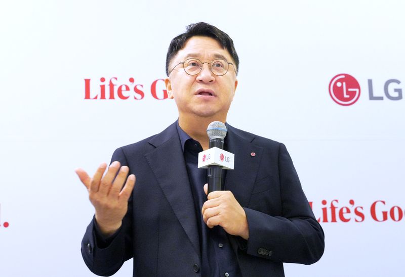백승태 LG전자 홈어플라이언스솔루션(HS)사업본부장이 5일(현지시간) 독일 베를린 IFA 2026 현장에서 열린 기자 간담회에서 발언하고 있다. LG전자 제공