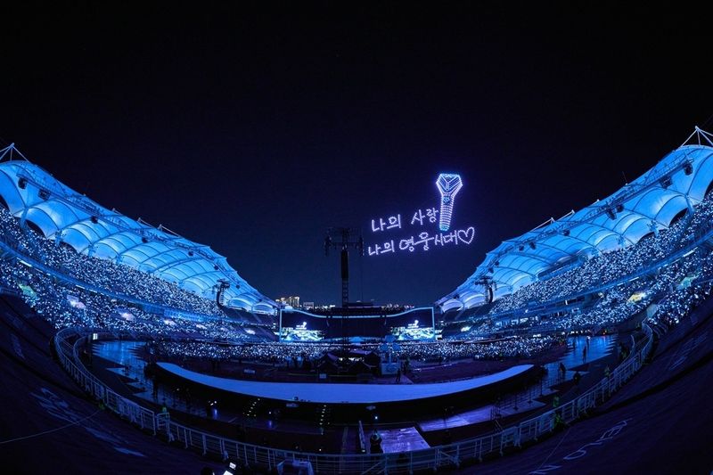 임영웅 고양종합운동장 주경기장 콘서트 '아임 히어로 - 더 스타디움 2'. 연합뉴스