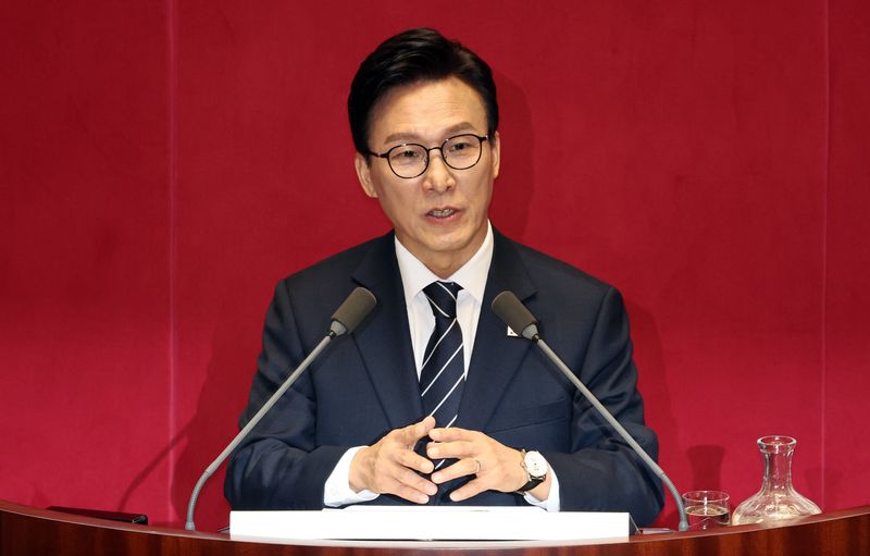 김민석 더불어민주당 대표가 7일 여의도 국회 본회의장에서 열린 제439회 국회(정기회) 제03차 본회의에서 국정에 관한 교섭단체 대표연설을 하고 있다. 뉴시스