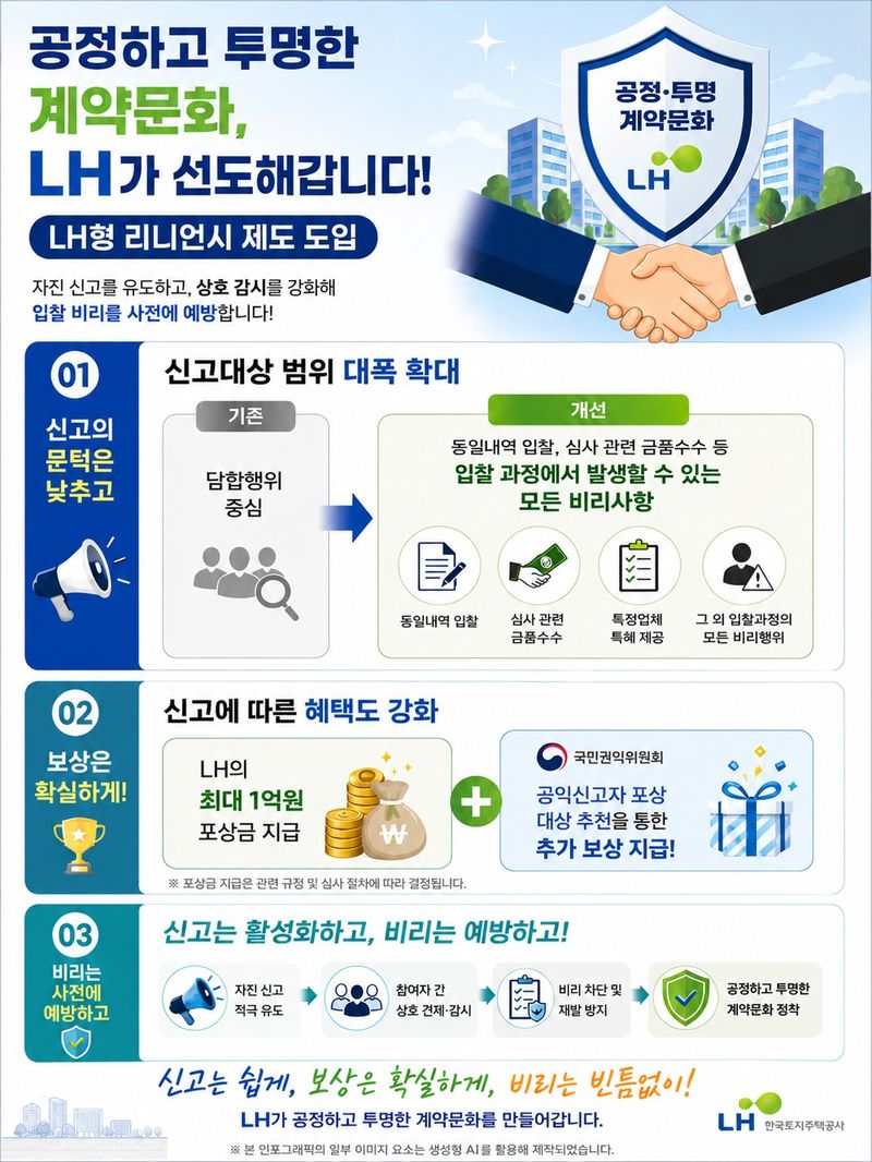 LH형 리니언시 제도 도입 안내 포스터. LH 제공
