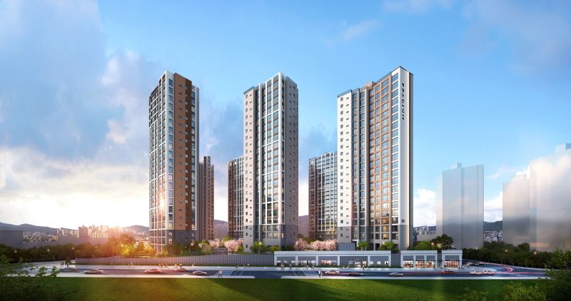 '광명 시티프라디움 에듀하임' 투시도. 경기도 광명시 구름산 도시개발사업지구에 들어서며 공립유치원과 맞닿아있다. /사진=시티건설