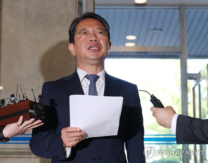 의혹 해명하는 김승원 법무장관 후보자 (출처=연합뉴스)