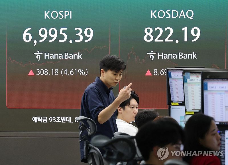코스피, 4.6% 급등 마감 (출처=연합뉴스)