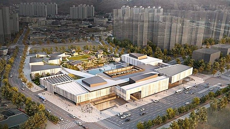 인천시는 오는 20일까지 온·오프라인을 통해 (가칭)인천뮤지엄파크의 '2차 명칭 선호도조사'를 실시한다. 사진은 (가칭)인천뮤지엄파크의 조감도. 인천시 제공.