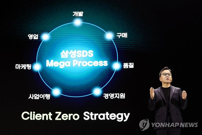기조연설하는 이준희 삼성SDS 대표 (출처=연합뉴스)