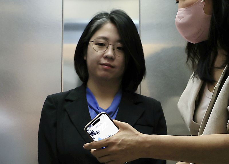 용혜인 성평등가족부 장관 후보자가 8일 서울 서대문구 한국청소년활동진흥원에 마련된 인사청문회 준비 사무실로 출근하고 있다. 2026.9.8 ⓒ 뉴스1 박정호 기자