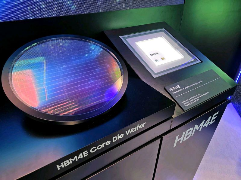 삼성전자가 GTC에서 최초 공개한 HBM4E 제품. 뉴시스