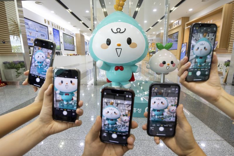 [전주=뉴시스]윤난슬 기자 = 이삭이와 새싹이 조형물.(사진=농진청 제공)