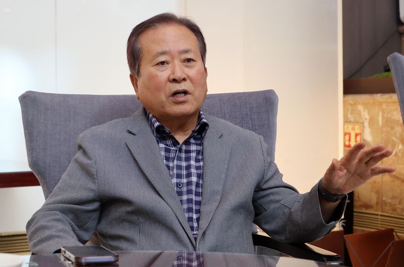 신상훈 한국여자농구연맹(WKBL) 총재 사진=박범준 기자