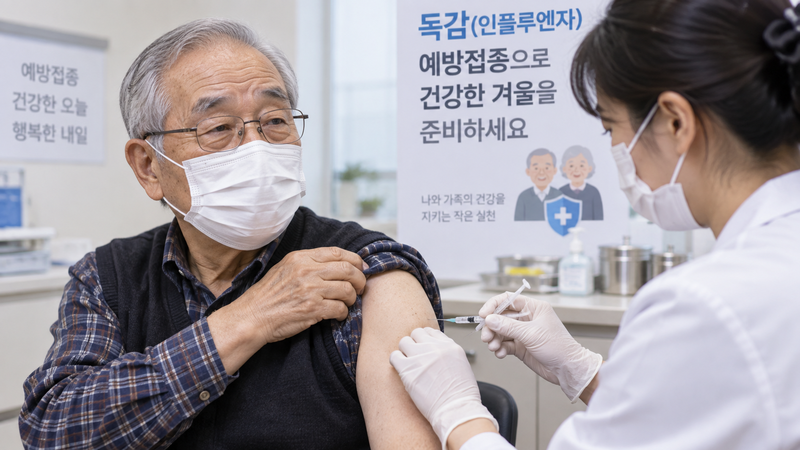 인플루엔자 백신. 챗GPT이미지