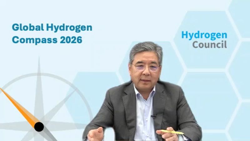 수소위원회 공동의장을 맡고 있는 장재훈 현대차그룹 부회장이 10일 수소위원회가 개최한 글로벌 수소 콤파스 2026 온라인 행사에서 발언하고 있다. 뉴시스.
