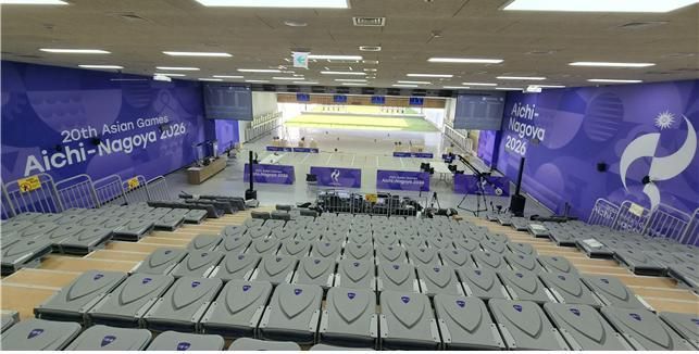 2026 아이치-나고야 아시안게임이 개최되는 아이치현립 사격장 결선경기장을 구현한 인천옥련사격장.(대한사격연맹 제공)