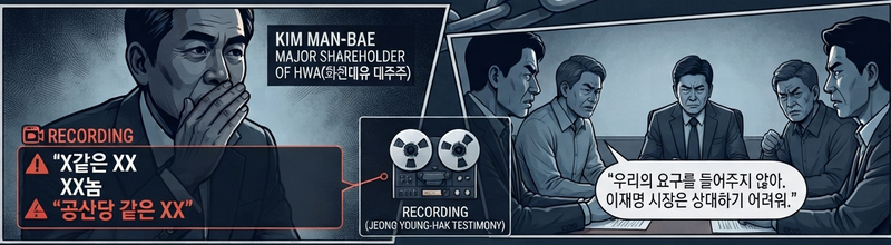 대장동 사태와 관련된 녹취에서 당시 민간 사업자로 참여한 김만배 등은 이재명 성남시장을 '공산당' 등으로 지칭하며 사업 추진이 쉽지 않다고 토로했었다. Chatgpt 생성 이미지.