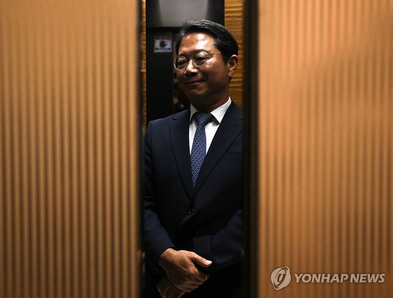 출근하는 김승원 법무부 장관 후보자 (출처=연합뉴스)