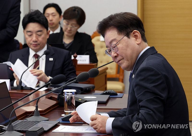 이재명 대통령, 수석보좌관회의 주재 (출처=연합뉴스)