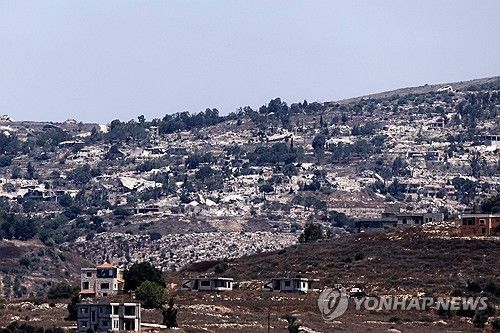 이스라엘의 공격으로 황폐화된 레바논 남부.연합뉴스