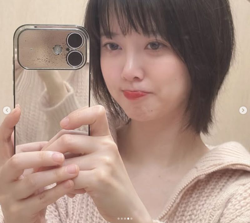 구혜선, 혼자 머리 자르고 "사고 쳤어요"…단발도 예쁘네