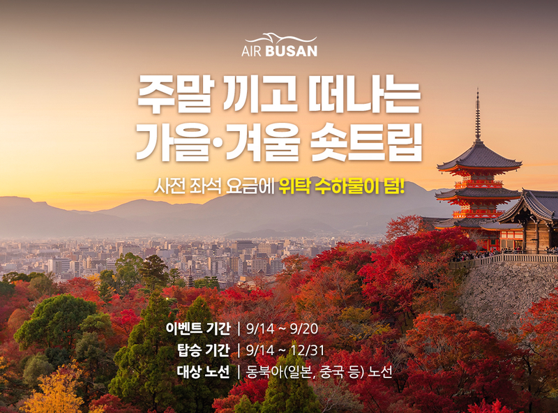 에어부산 특가 프로모션 홍보 포스터. 에어부산 제공